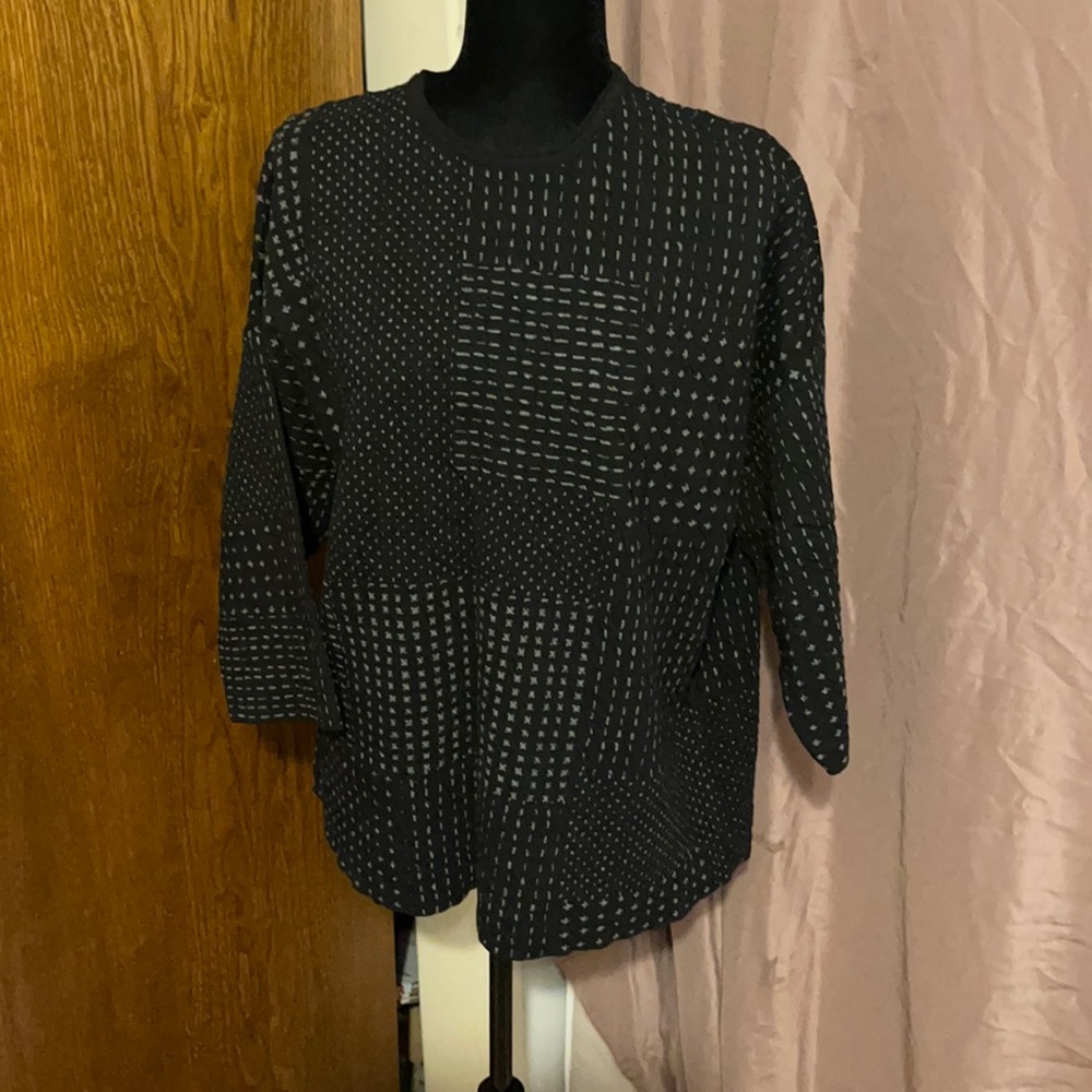 COPY Pure Jill by J Jill boxy 3/4 sleeve sweater,sz.S